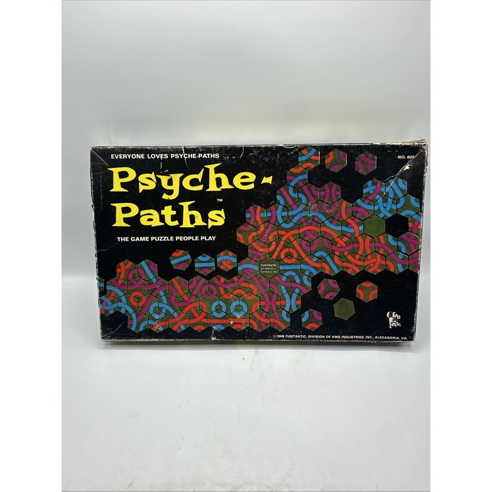 Psyche-Paths Game Puzzle by Funtastic The Game Puzzle People Play 1969